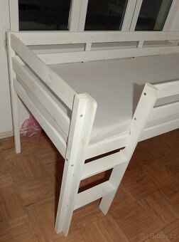 Detska postel 90x200, schudky, klouzacka, matrace. - 4