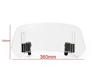 Deflektor na hlavní plexi moto - 4