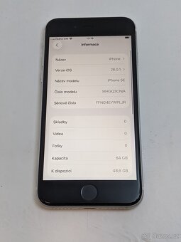 iPhone SE 2020 64gb. Top stav. Baterie 97%. Záruka 6 měsíců. - 4