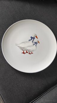 Velký talíř vzor husy - 4