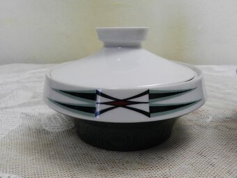Stylová porcelánová Váza a Dóza Brusel Royal Dux - 4