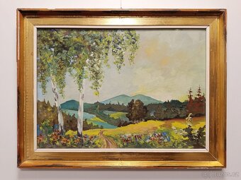 Obrazy 4ks Alois Kokáč, olej 50x70 - 4