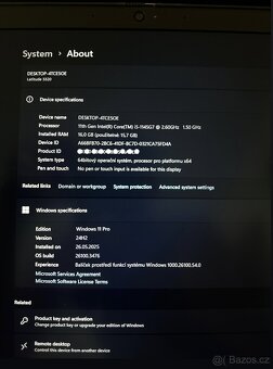 Dell Latitude 5520 - Intel i5, 16GB RAM, 256SSD, 15.6”,Win11 - 4