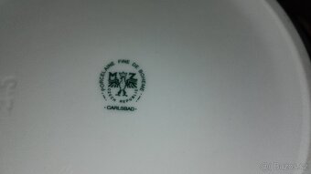 Porcelánová mísa Bohemia + váza broušená bohemia - 4