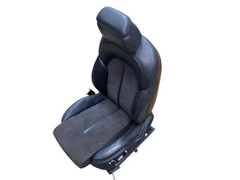 Sedačky sportovní černá kůže alcantara Audi A8 D4 4H sedan - 4