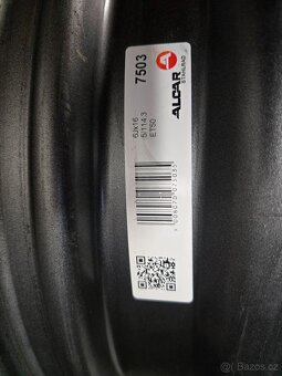 4x ráfek, disk 5x114.3 r16 Vivaro, trafic - 4