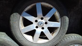 VW Passat sada 5x112 alu 6,5Jx16" + letní pneu 215/55/16 - 4