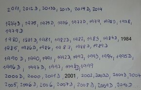 Sada minci Lincoln cent USA 1974-2014 - 4