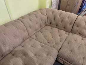 Hezká rohová Sedací souprava Chesterfield - 4