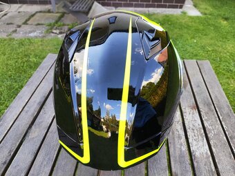Moto helma Airoh Valor Eclipse žlutá/černá lesklá vel. XS - 4