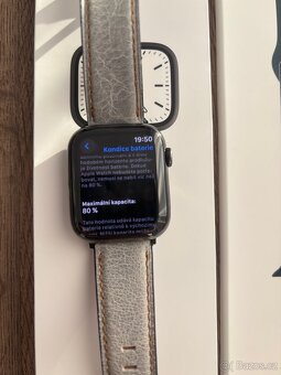 Apple Watch Series 7 (45 mm) – originál + nový modrý pásek - 4