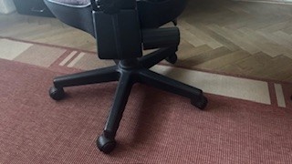 Pracovní otočná židle, černá - 4