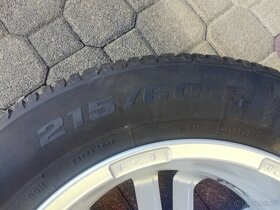 215/60/16, 5x115, ET 43 r. 2020 zimní pneu jako nové - 4