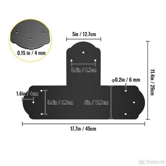 Dekorativní spojovací T-úhelníky (set 8 ks) - 4