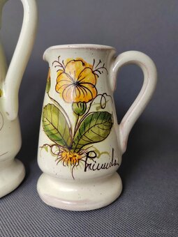 Nádherná sada unikátních keramických ručně malovaných džbánu - 4