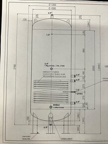 Nerezová akumulační nádrž 2000l - 4
