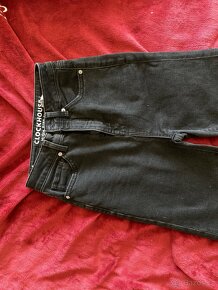 Černé široké džíny (Nepříliš dlouhé) XS-S - 4