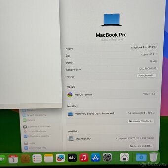 NOVÝ APPLE MACBOOK PRO 14” 2024 M3PRO/512GB/18GB - 4