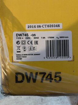 NOVÁ STOLNÍ PILA DeWALT DW745 S POJÍZDNÝM PODSTAVCEM - 4