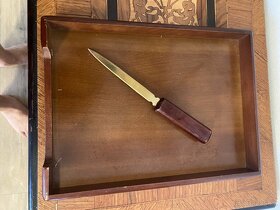 Dřevěnou sadu na psací stůl. - 4