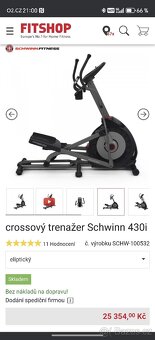 Crossovy trenazer orbitrek Schwinn 430 - 4