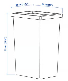 Koš bílý FILUR Ikea - 4