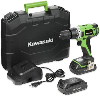 2 kusy baterií 18V Li-Ion 1500 mAh z AKU šroubováku Kawasaki - 4