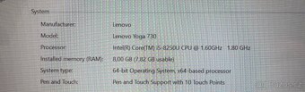 Dotykovy notebook Lenovo - 2v1Lenovo Yoga 730 Type 81CT. - 4