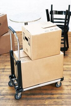 Transportní vozík, hliník, skládací, max. nosnost 150 kg - 4