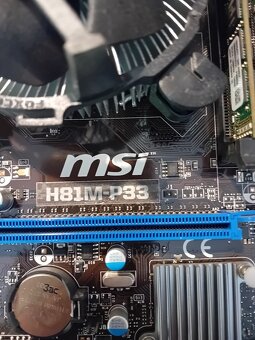 MSI H81M-P33+i5-4570+12GB DDR3+CHLADIČ - 4