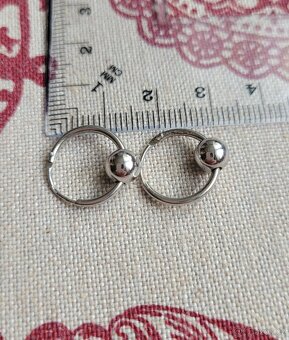 Stříbrné náušnice I. - punc - 4