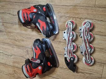 Brusle Spartan 2 v jednom - dětské kolečkové i na led - 4