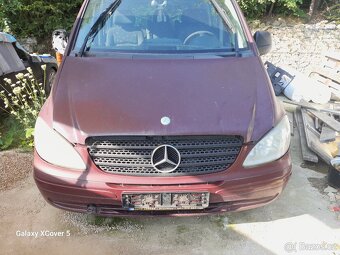 Mercedes Benz Vito W639 - kompletní předek bílá a červená - 4