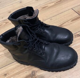 Pánské zimní kožené boty farmářky Vasky vel. 44 - 4