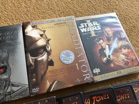 Originál DVD Indiana Jones, Gladiátor, Star Wars atd. - 4