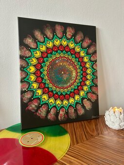 Mandala na plátně 40x50 - 4