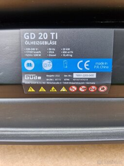 Naftové topidlo, ohřívač Güde GD 20 TI - 4