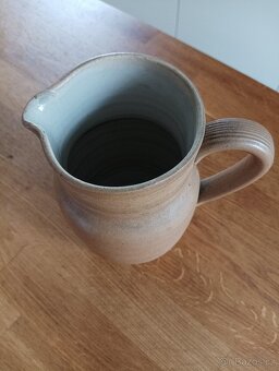 KAMENINOVÝ DŽBÁN GRES DU BERRY RUČNĚ VYROBENÝ - FRANCIE - 4