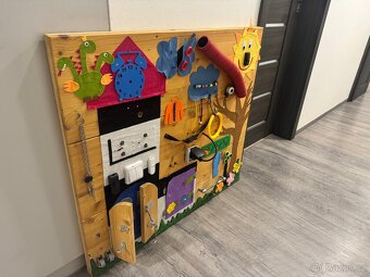 Dřevěná activity board (montessori deska) - 4