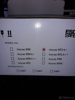 AOYUE Int852A Plus Digitální horkovzdušná stanice - 4