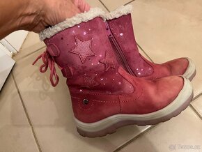 detske kožené kozacky 29 Lasocki stelka 19 cm - 4