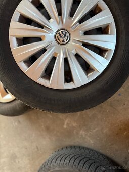 Plechové disky 5x112 R15 včetně pneu – Škoda, VW, Seat - 4