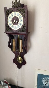 Antiek staré frýské mechanické nástěnné hodiny - 4