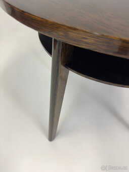 Kulatý konferenční stolek po renovaci - šelak TOP - 4