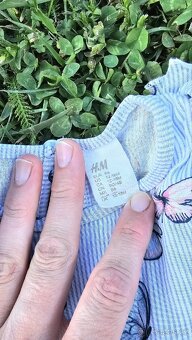 Nové šatičky s motýlky H&M vel.86(12-18m) - 4