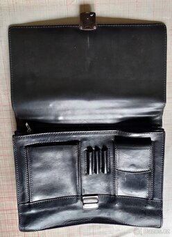 KOŽENÁ ČERNÁ AKTOVKA - 4