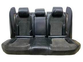Sedačky černá kůže s alcantarou VW Passat B7 sedan r.v. 2012 - 4