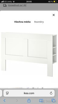 Čelo postele BRIMMES IKEA - 4