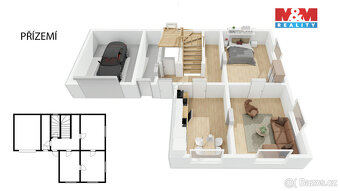 Prodej, RD 5+1, 399 m2, zahrada 460 m2, Pohoří u Dobrušky - 4