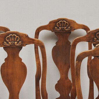 4 X zidle v anglickem rokoku - AKCE - 4